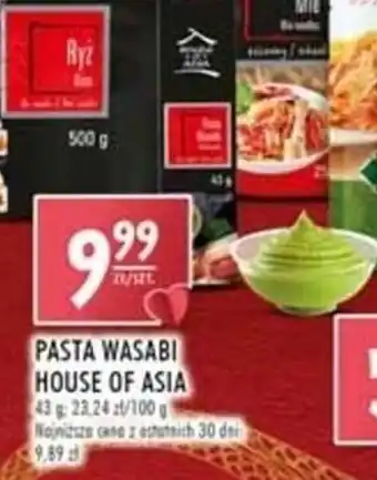 Stokrotka House of Asia Pasta Wasabi 43g oferta