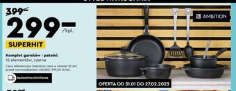 Biedronka Komplet garnków i patelni ambition oferta