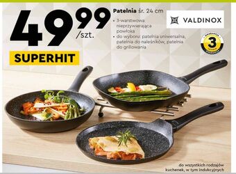 Biedronka Patelnia 24 cm valdinox oferta