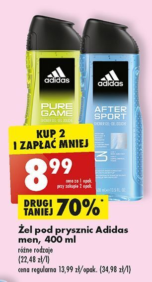 Biedronka Żel pod prysznic adidas men after sport oferta