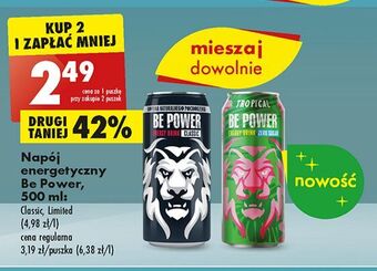 Biedronka Napój energetyczny classic be power oferta