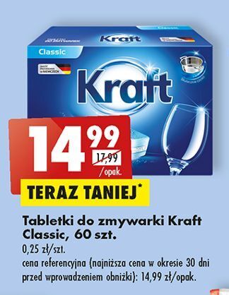 Biedronka Tabletki do zmywarek kraft classic oferta