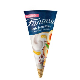 Żabka Fantasia lody jogurtowe z sosem brzoskwinia-marakuja 120 ml oferta