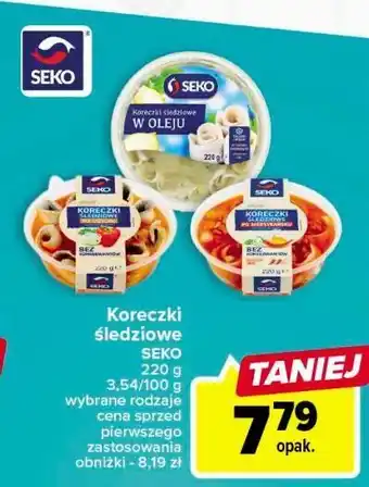 Carrefour Koreczki śledziowe po giżycku seko oferta