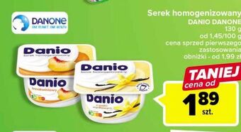 Carrefour Serek brzoskwinia danone danio oferta