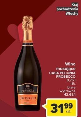 Carrefour Wino wytrawne casa pecunia prosecco doc oferta