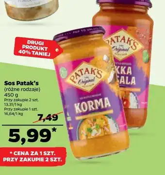 Netto Sos korma patak's oferta