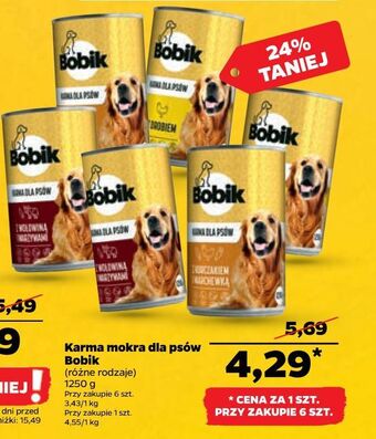 Netto Karma dla psa z wołowiną i warzywami bobik oferta
