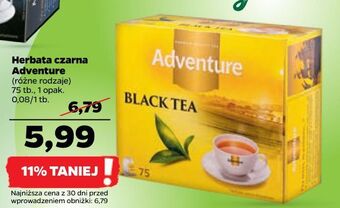 Netto Herbata ekspresowa adventure black tea oferta