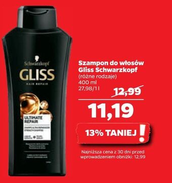 Netto Szampon do włosów gliss kur ultimate repair oferta