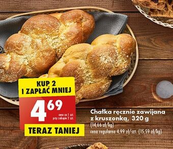 Biedronka Chałka ręcznie zawijana z kruszonką oferta