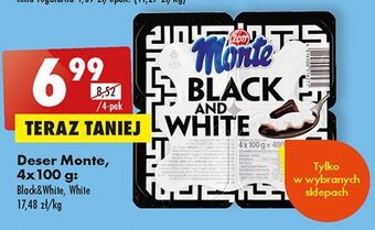 Biedronka Deser mleczno-czekoladowy zott monte black and white oferta