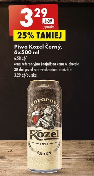 Biedronka Piwo kozel cerny oferta