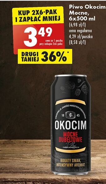 Biedronka Piwo okocim mocne dubeltowe oferta