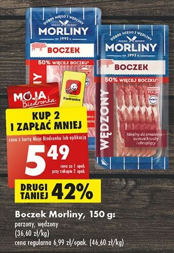 Biedronka Boczek parzony morliny oferta