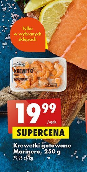 Biedronka Krewetki białe gotowane marinero oferta