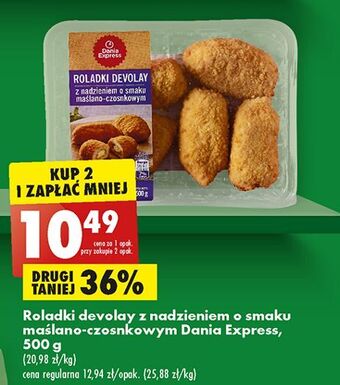 Biedronka Roladki devolay maślano czosnkowe danie express oferta