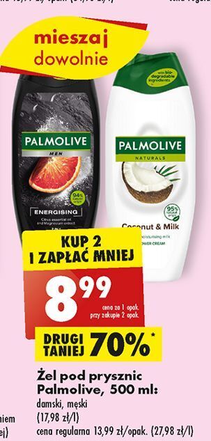Biedronka Żel pod prysznic kokos palmolive naturals oferta