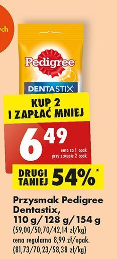 Biedronka Przysmak dla psa małe rasy pedigree dentastix oferta
