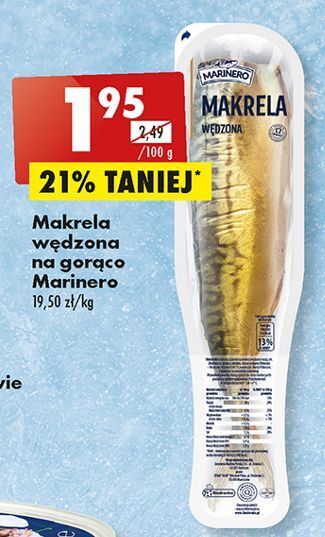 Biedronka Makrela wędzona marinero oferta