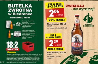 Biedronka Piwo harnaś jasne pełne oferta