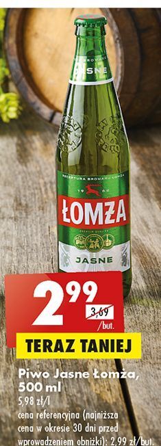 Biedronka Piwo łomża jasne (dawniej export) oferta
