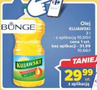 Carrefour Bunge Olej kujawski 3l oferta