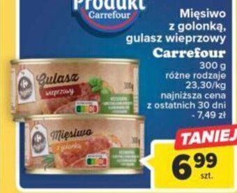 Carrefour Carrefour Mięsiwo z golonką, gulasz wieprzowy 300g oferta
