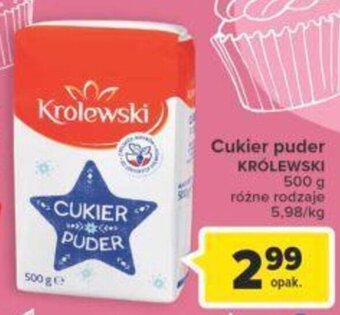 Carrefour Królewski Cukier puder 500g oferta