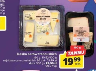 Carrefour Deska serów Francuskich 190g oferta
