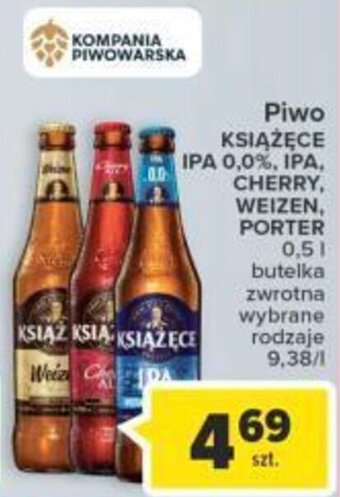 Carrefour Kompania Piwowarska Piwo książęce IPA 0,0%, IPA, Cherry, Weizen, Porter 0,5l oferta