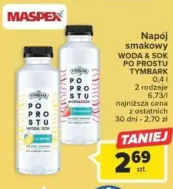 Carrefour Maspex Napój smakowy Woda&Sok Po Prostu Tymbark 0,4l oferta