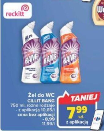 Carrefour Reckitt Żel do WC Cillit Bang 750ml oferta