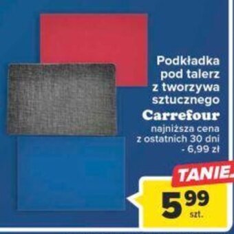 Carrefour Carrefour Podkładka pod talerz z tworzywa sztucznego oferta