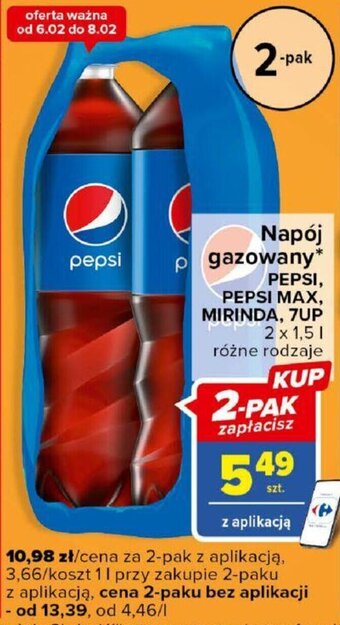 Pepsico Napój gazowany Pepsi, Pepsi MAX, Mirinda, 7UP