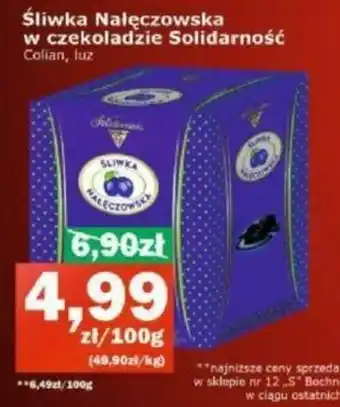 Społem Colian Śliwka Nałęczowska w czekoladzie oferta