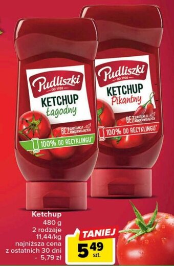Carrefour Pudliszki Ketchup 480g oferta