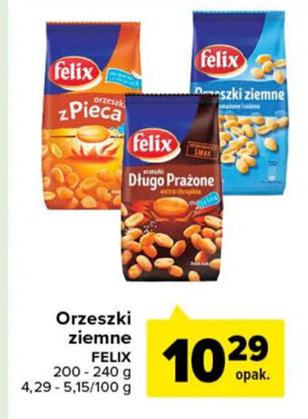 Carrefour Felix Orzeszki ziemne 200-240g oferta