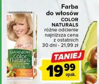 Carrefour Garnier farba do włosów color naturals oferta