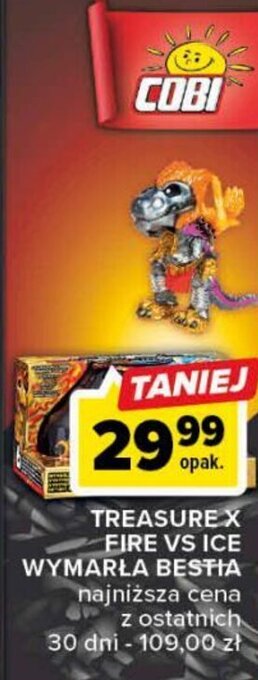 Carrefour Cobi Treasure x Fire vs Ice wymarła bestia oferta