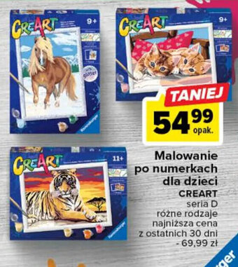 Carrefour CREART Malowanie po numerkach dla dzieci oferta