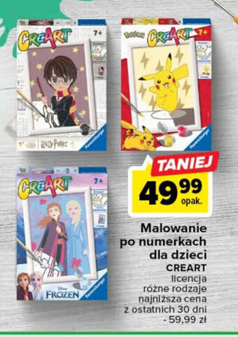 Carrefour CREART Malowanie po numerkach dla dzieci oferta