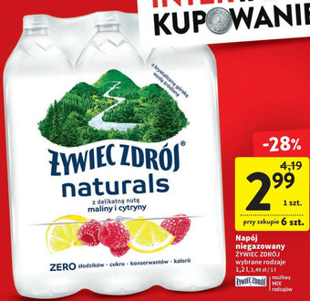 Intermarche Żywiec Zdrój Napój niegazowany 1,2l oferta