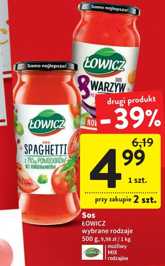 Intermarche Łowicz Sos 500g oferta