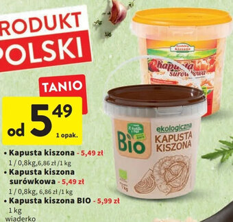 Intermarche Kapusta kiszona 1kg wiaderko oferta