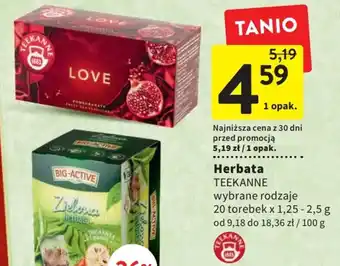 Intermarche Teekane Herbata 20 torebek x 1,25-2,5g oferta