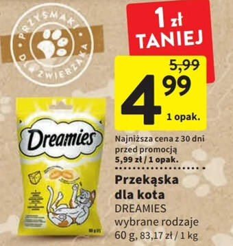 Dreamies przekąska dla kota 60g