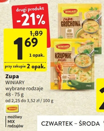 Intermarche Winiary zupa 48-75g oferta