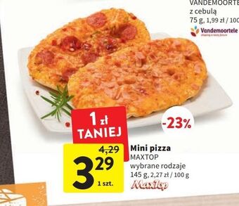 Intermarche Mini pizza z salami maxtop oferta