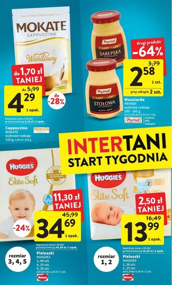 Intermarche Pieluchy 5 huggies elite soft oferta